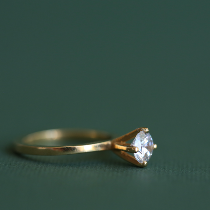 טבעת טריי יהלום 0.50 קראט
